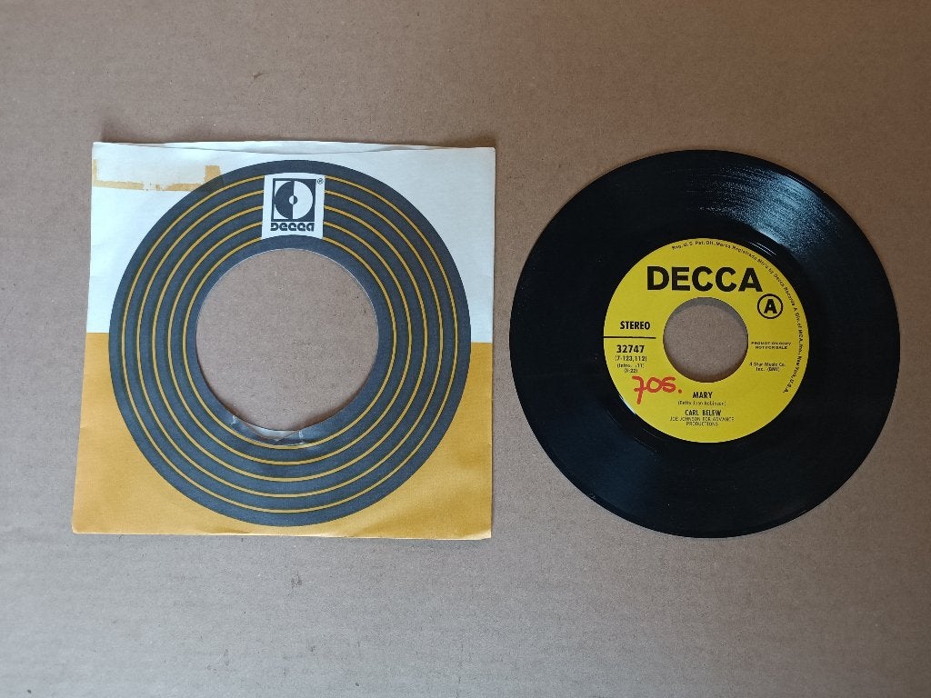 Single: Carl Belew - Mary/ USA, Verzenden, Gebruikt, 7 inch, Pop