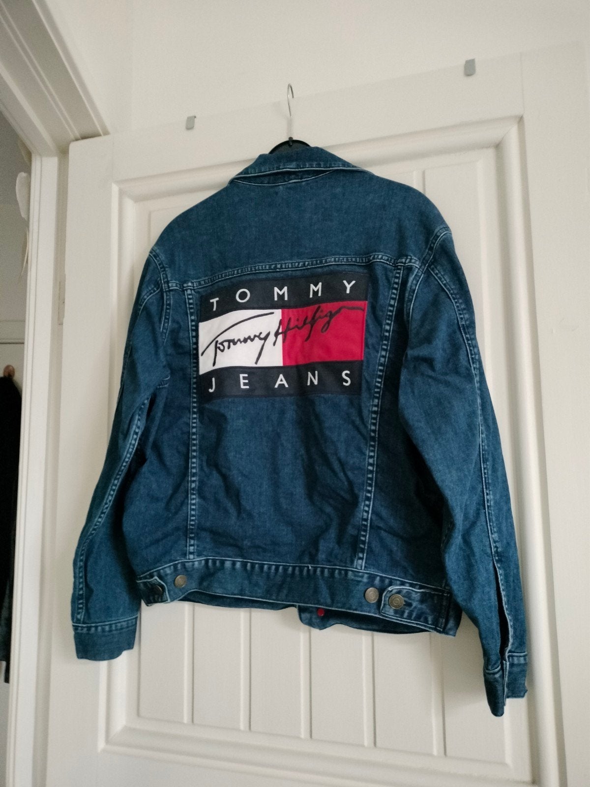 Tommy Hilfiger jas, Kleding | Dames, Blauw, Zo goed als nieuw, Tommy Hilfiger, Ophalen
