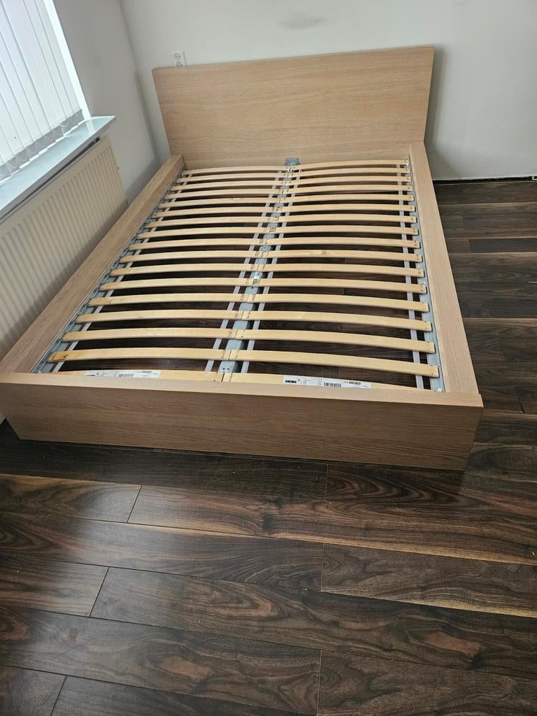 IKEA MALM TWIJFELAAR 140 X 200 CM MET LUROY OPROLBAAR  BODEM, Ophalen, Overige kleuren, 140 cm, Twijfelaar