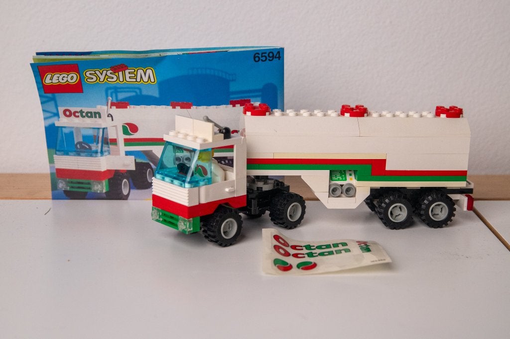 Vintage Lego 6594 - Gas Transit - 100% compleet, z.g.a.n., City, Lego, Ophalen of Verzenden, Zo goed als nieuw