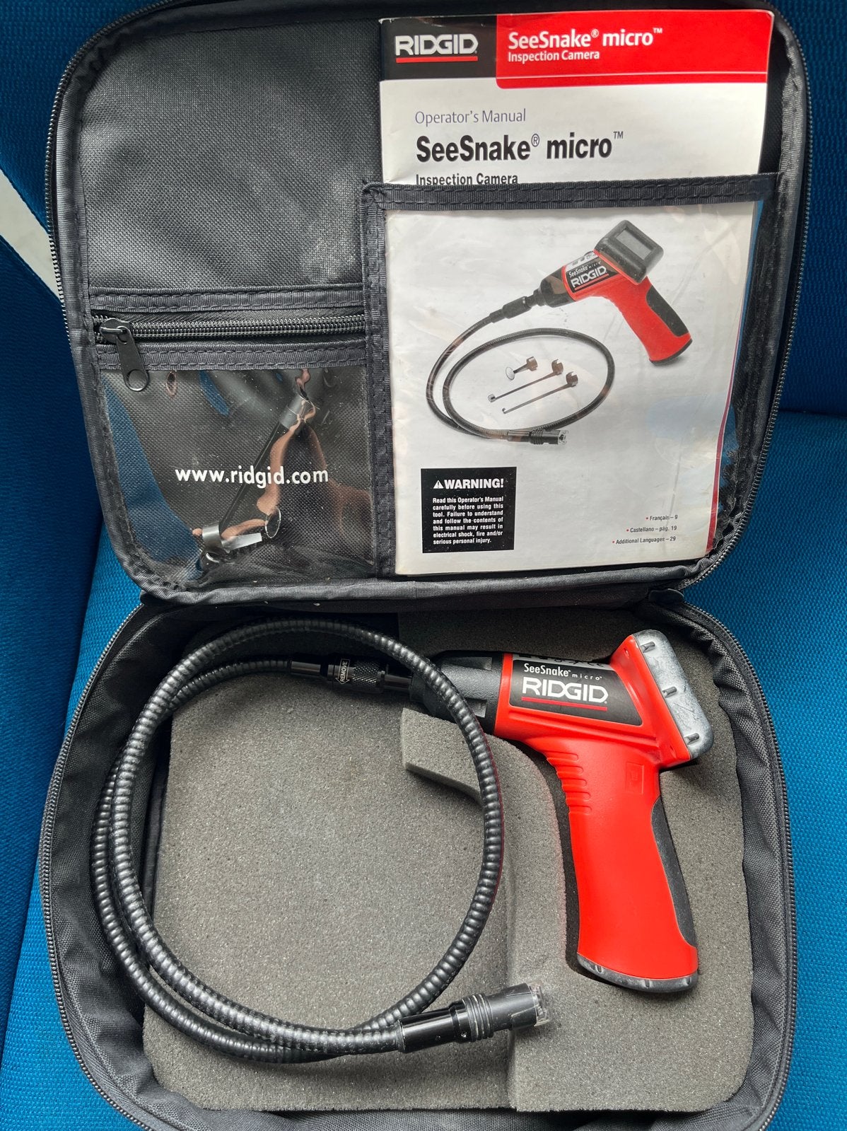 RIDGID SeeSnake micro Inspectiecamera met koffer, Ophalen of Verzenden, Gebruikt