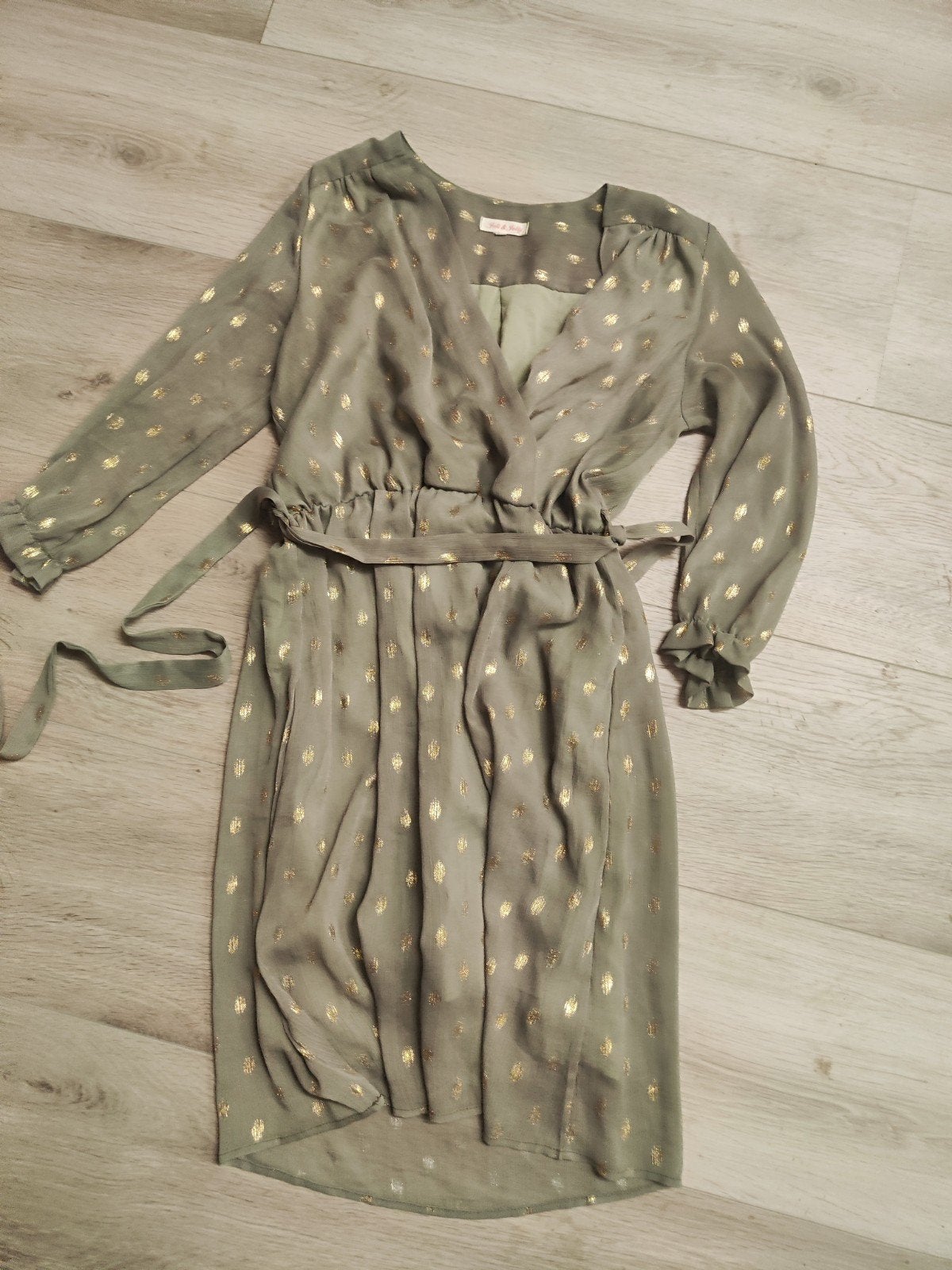 Joli & Jolly Jurk met gouden stippen S, Kleding | Dames, Jurken, Ophalen of Verzenden, Zo goed als nieuw, Maat 36 (S), Joli & Jolly