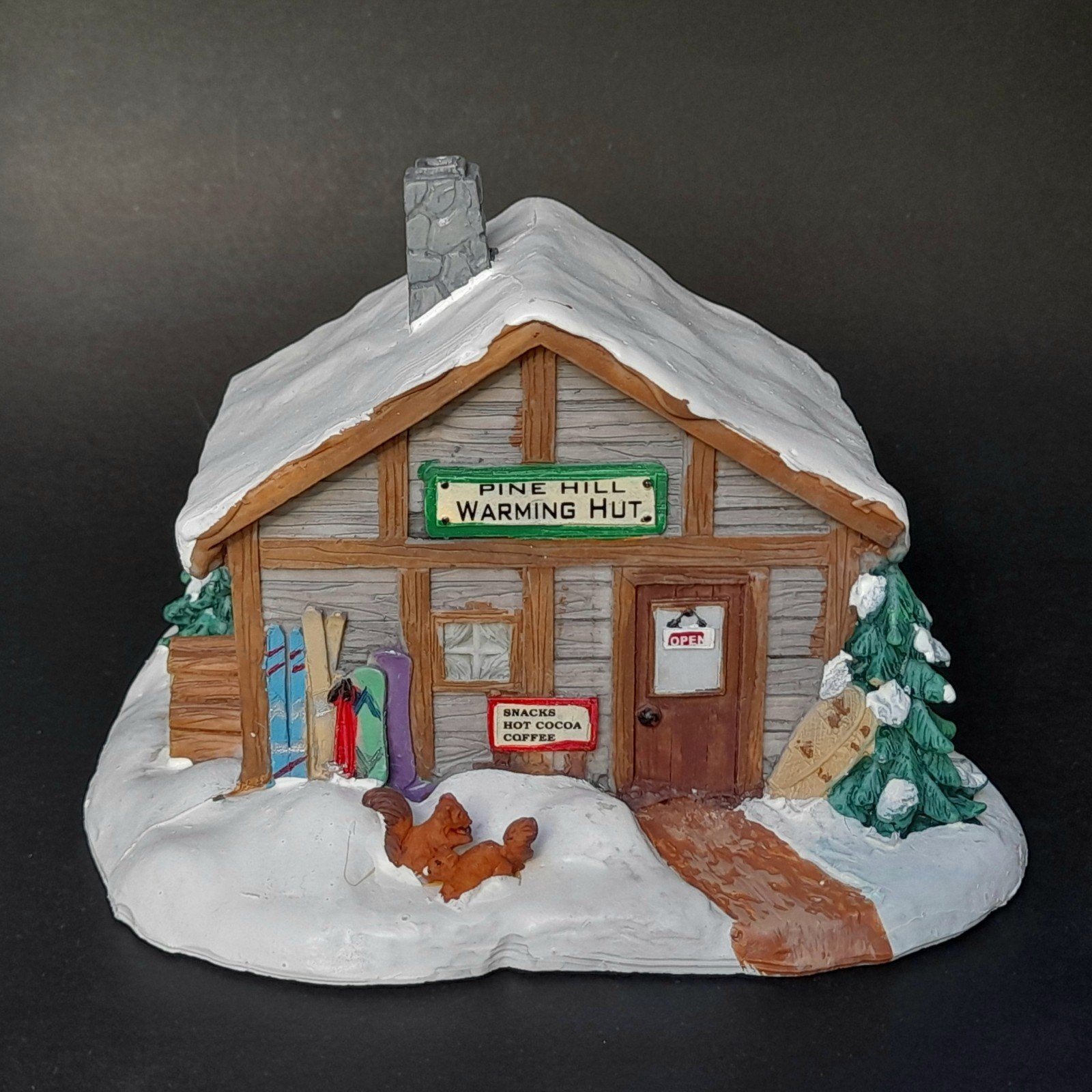 lemax kersthuisje ski hut kerstdorp winterdorp, Verzenden