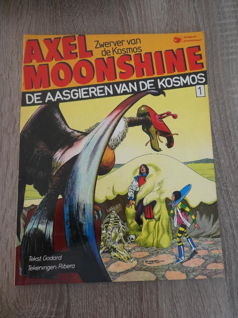 Axel Moonshine - De aasgieren van de kosmos., Eén stripboek, Ophalen of Verzenden, Zo goed als nieuw