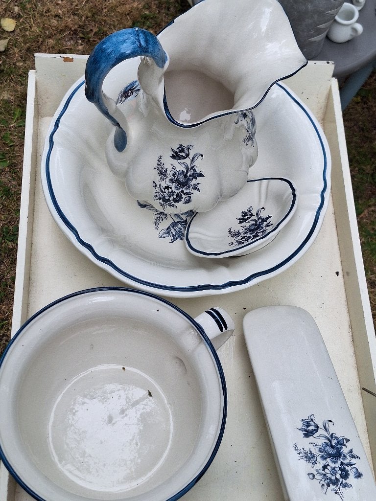 5 delige brocante set, Antiek en Kunst, Curiosa en Brocante, Ophalen