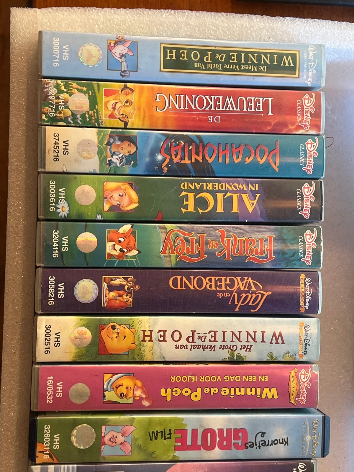 10 Walt Disney VHS-banden + 3 andere films, Gebruikt, Alle leeftijden, Kinderfilm, VHS
