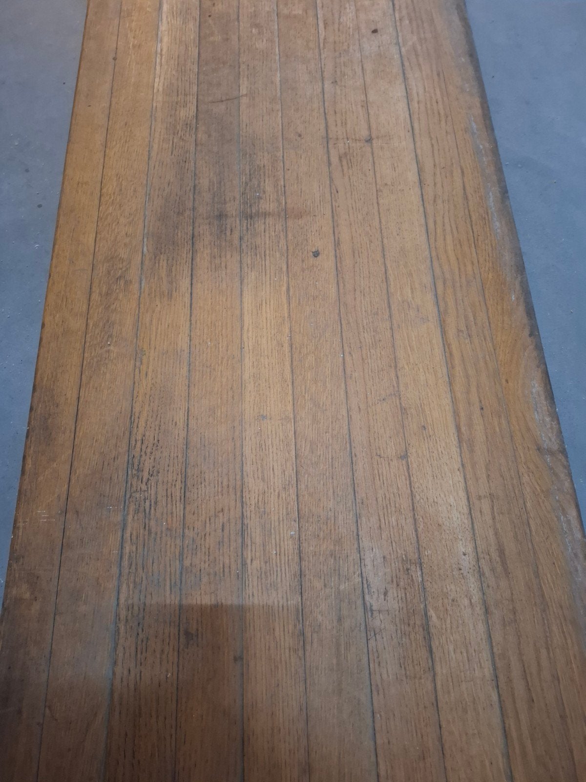 Massief houten werkblad werkbank 218x49x6cm, Doe-het-zelf en Verbouw, Ophalen, Gebruikt, Grenen, Plank