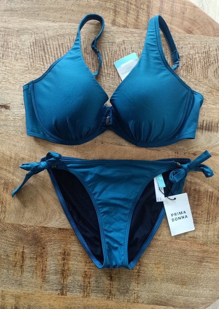 Prima donna bikini 80 E broekje 38 Nieuw blauw 80E cocktail, Blauw, Nieuw, Ophalen of Verzenden, Bikini