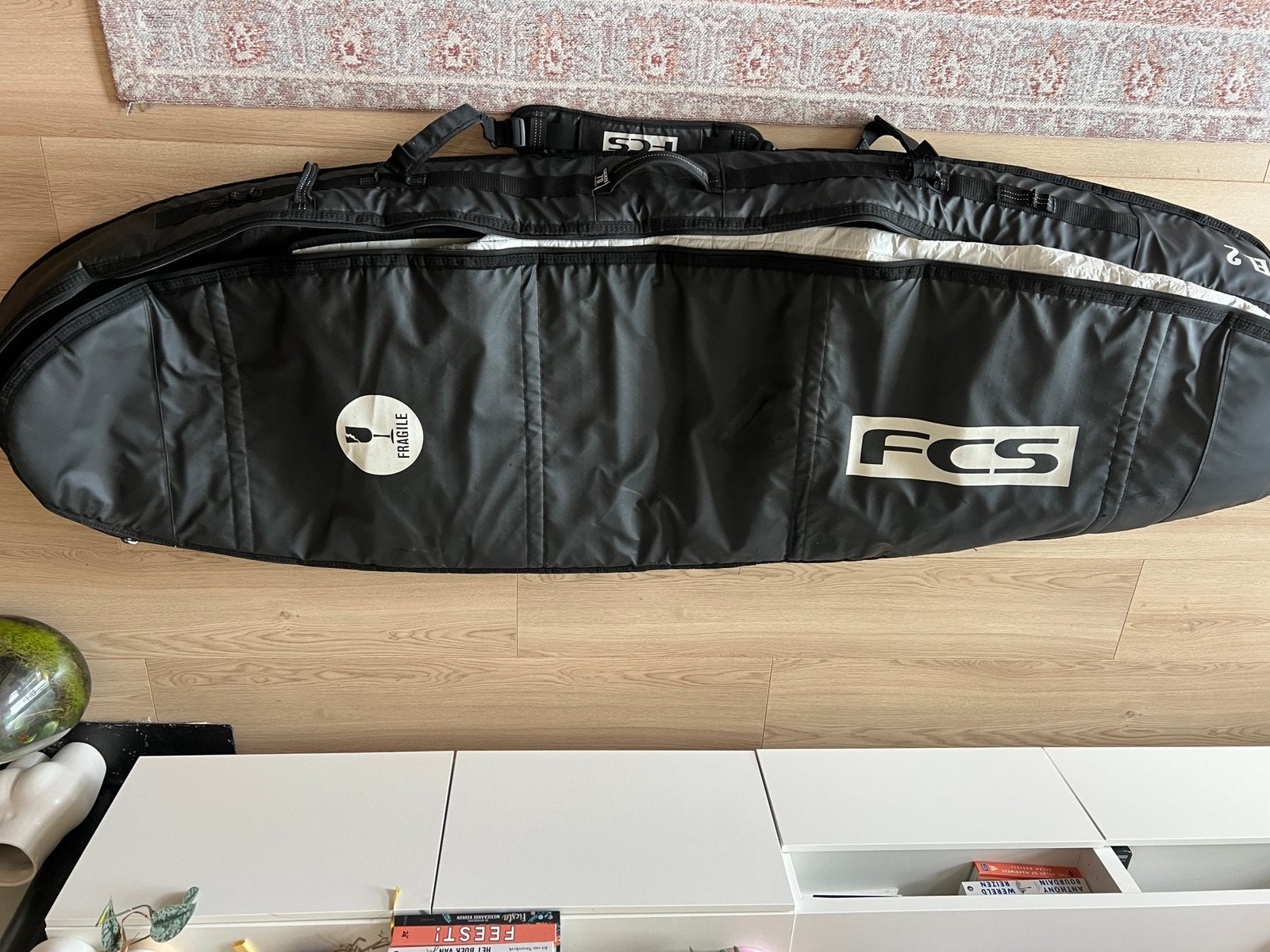 Surfboard travel bag fcs travel 2 7’0, Watersport en Boten, Ophalen of Verzenden, Zo goed als nieuw, Funboard