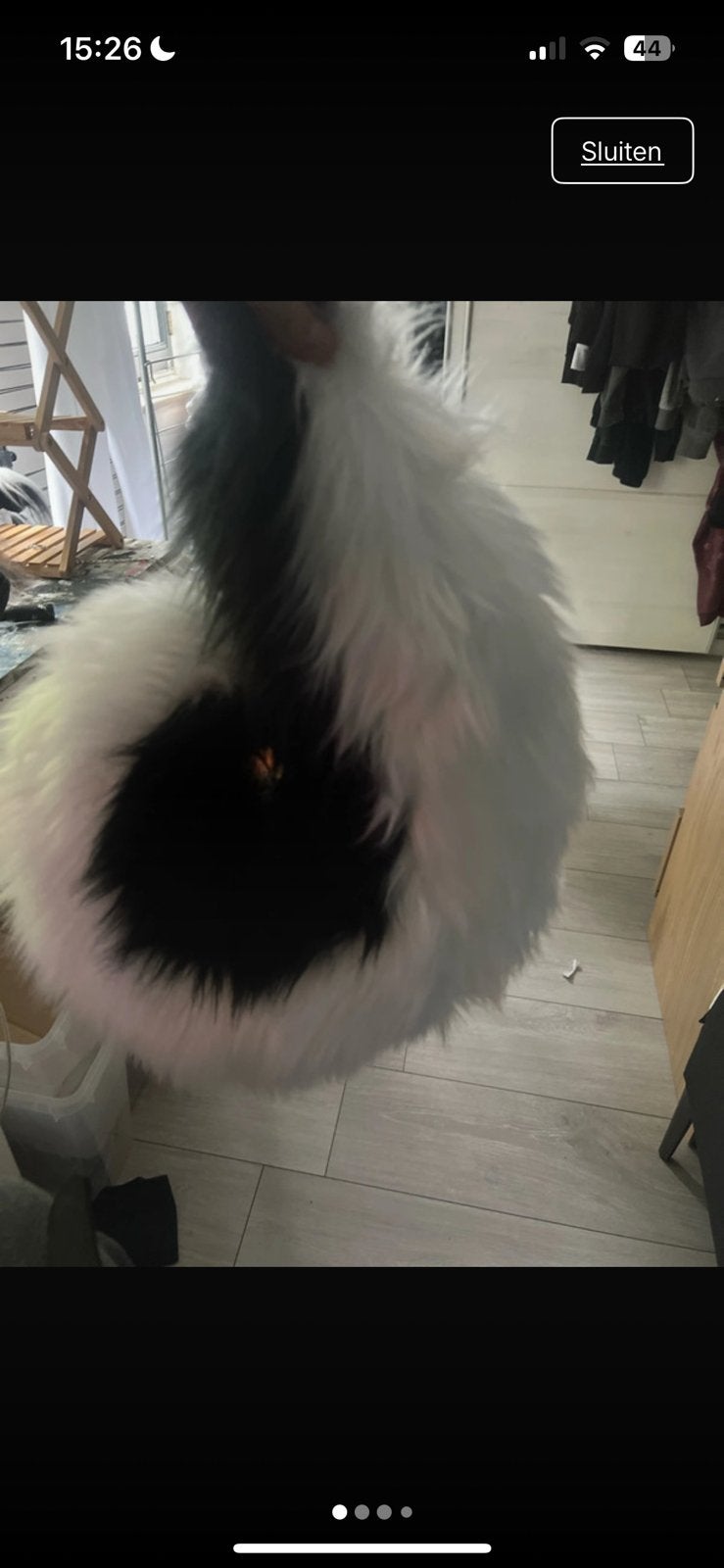Furry fursuit husky staart, Hobby en Vrije tijd, Ophalen of Verzenden, Zo goed als nieuw