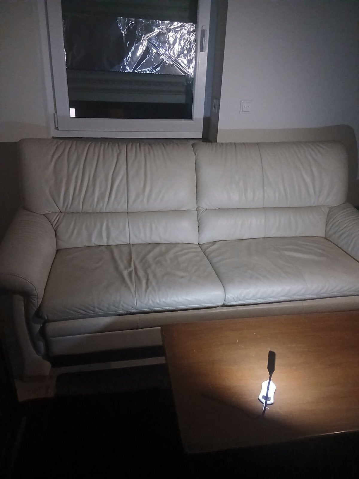 Luxe ECHTE nr 1 LEER BANKSTEL 3 IN 1, WORDT BED SETJE VAN 2, Ophalen, Rechthoekig, Leer, 125 cm of meer