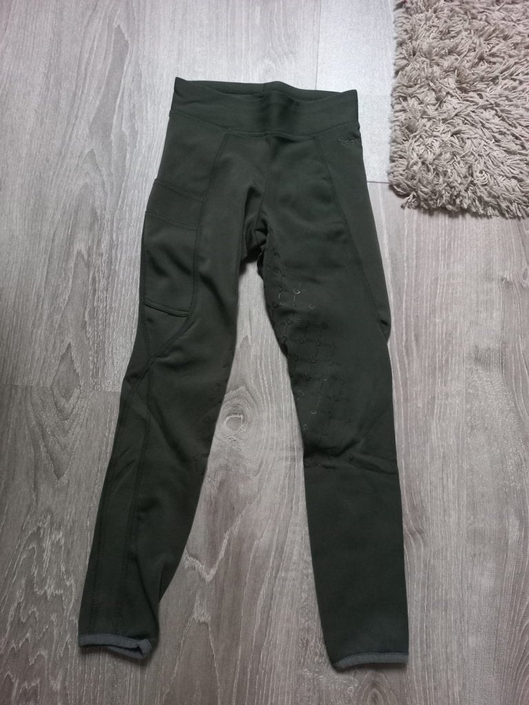zgan paardrijlegging groen epplejeck 128, Ophalen of Verzenden, Zo goed als nieuw, Meisje, Jurk of Rok