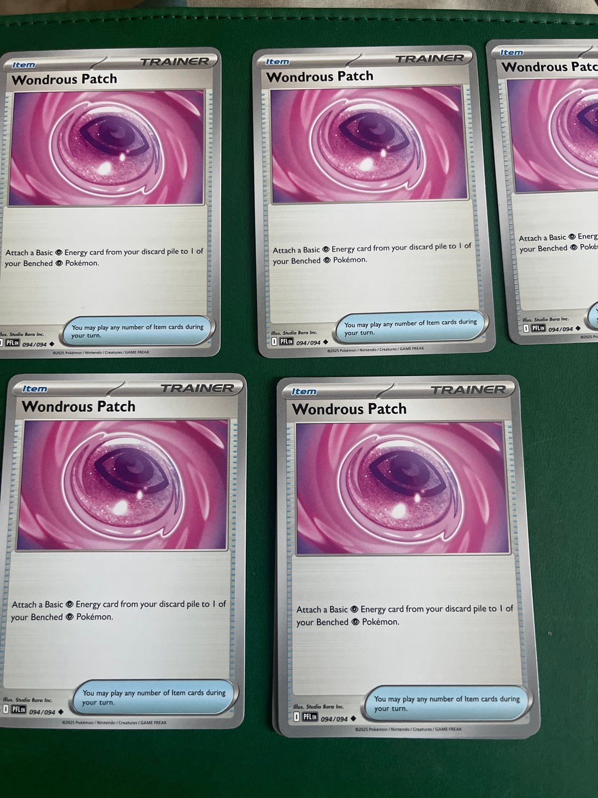 Pokémon TCG Wondrous Patch Trainer Kaarten (4 stuks), Ophalen of Verzenden, Zo goed als nieuw, Meerdere kaarten