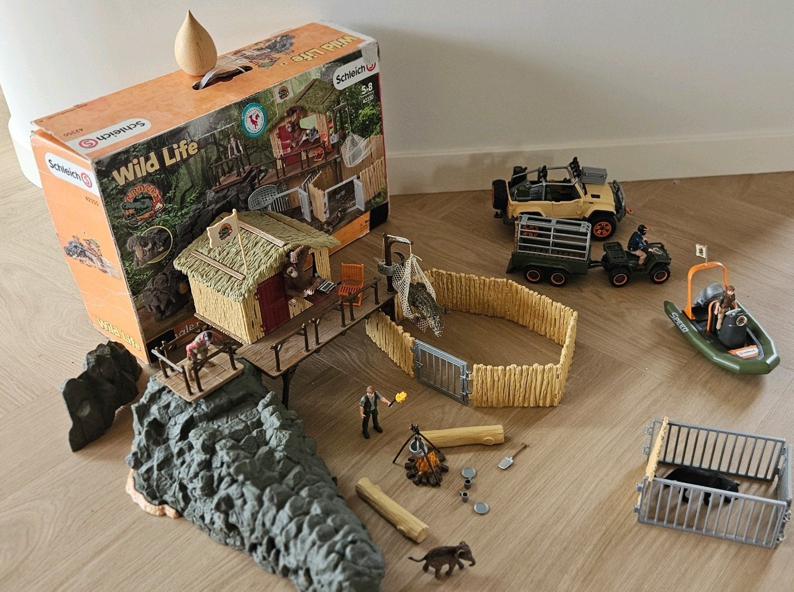 schleich wildlife set - 42350, Ophalen of Verzenden, Gebruikt