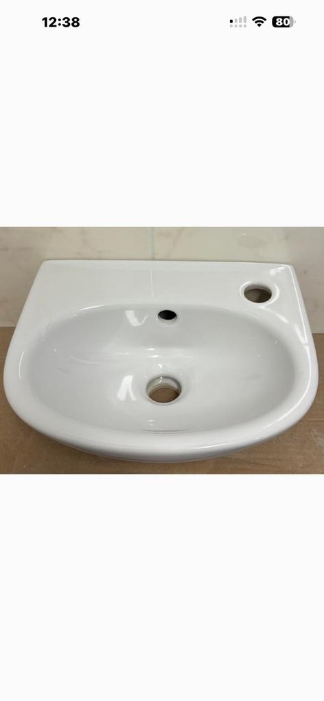 Fonteintje voor toilet nieuw villeroy en boch incl chiffon, Ophalen, Minder dan 50 cm, Overige typen, Zo goed als nieuw