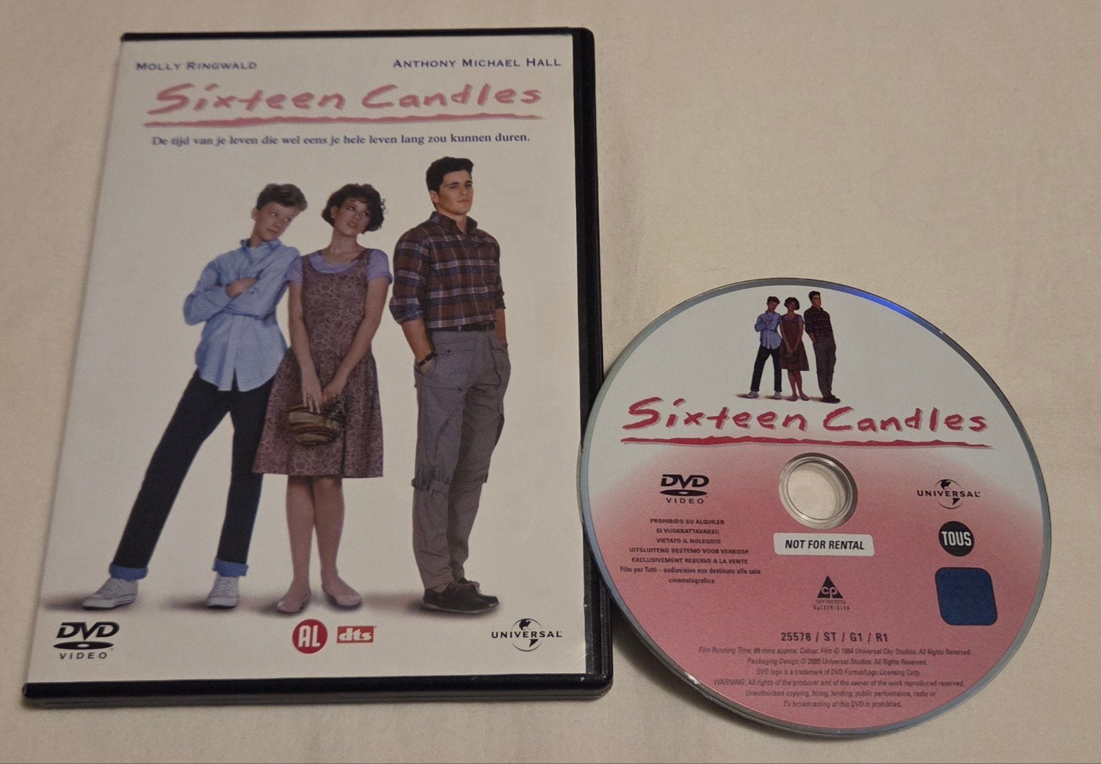 John Hughes Sixteen Candles Dvd Comedy, Alle leeftijden, Ophalen of Verzenden, Zo goed als nieuw, Romantische komedie