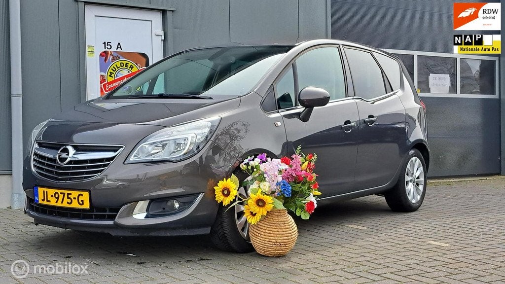 Opel Meriva 1.4 Turbo Cosmo HOOGZITTER!, Auto's, Opel, Voorwielaandrijving, Gebruikt, 4 cilinders, Bedrijf