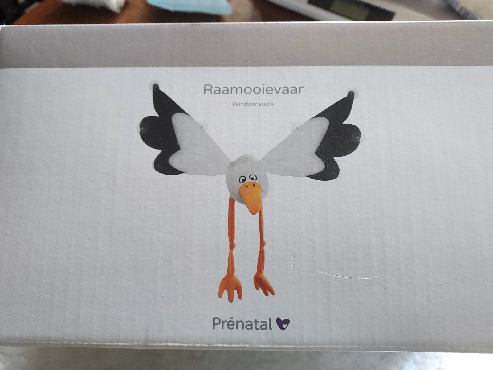raam ooievaar prenatal 90x70 cm, Kinderen en Baby's, Kraamcadeaus en Geboorteborden, Ophalen, Zo goed als nieuw