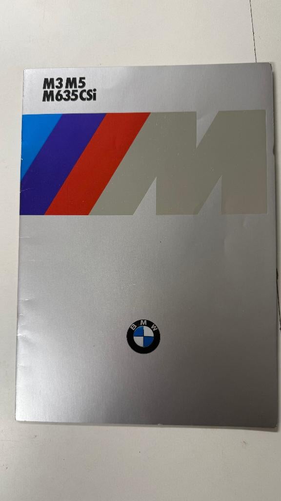 Folders BMW M3 m5 M635CSI & M Technik 1986, Ophalen of Verzenden, Zo goed als nieuw, BMW