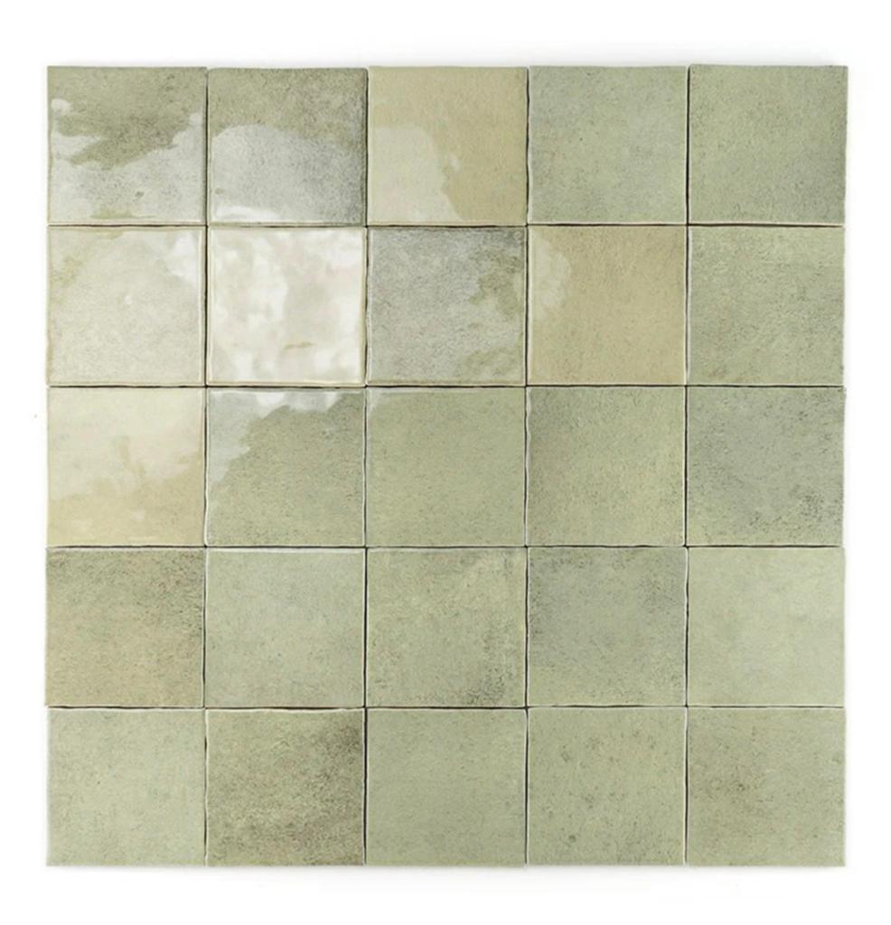 Keramische Tegels Morocco Salie 10x10 cm, Ophalen, Nieuw, Minder dan 20 cm, Minder dan 20 cm
