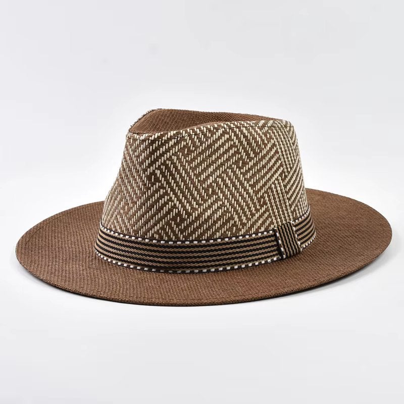 Bruine zomerhoed / panama heren dames, Verzenden, Nieuw, Hoed