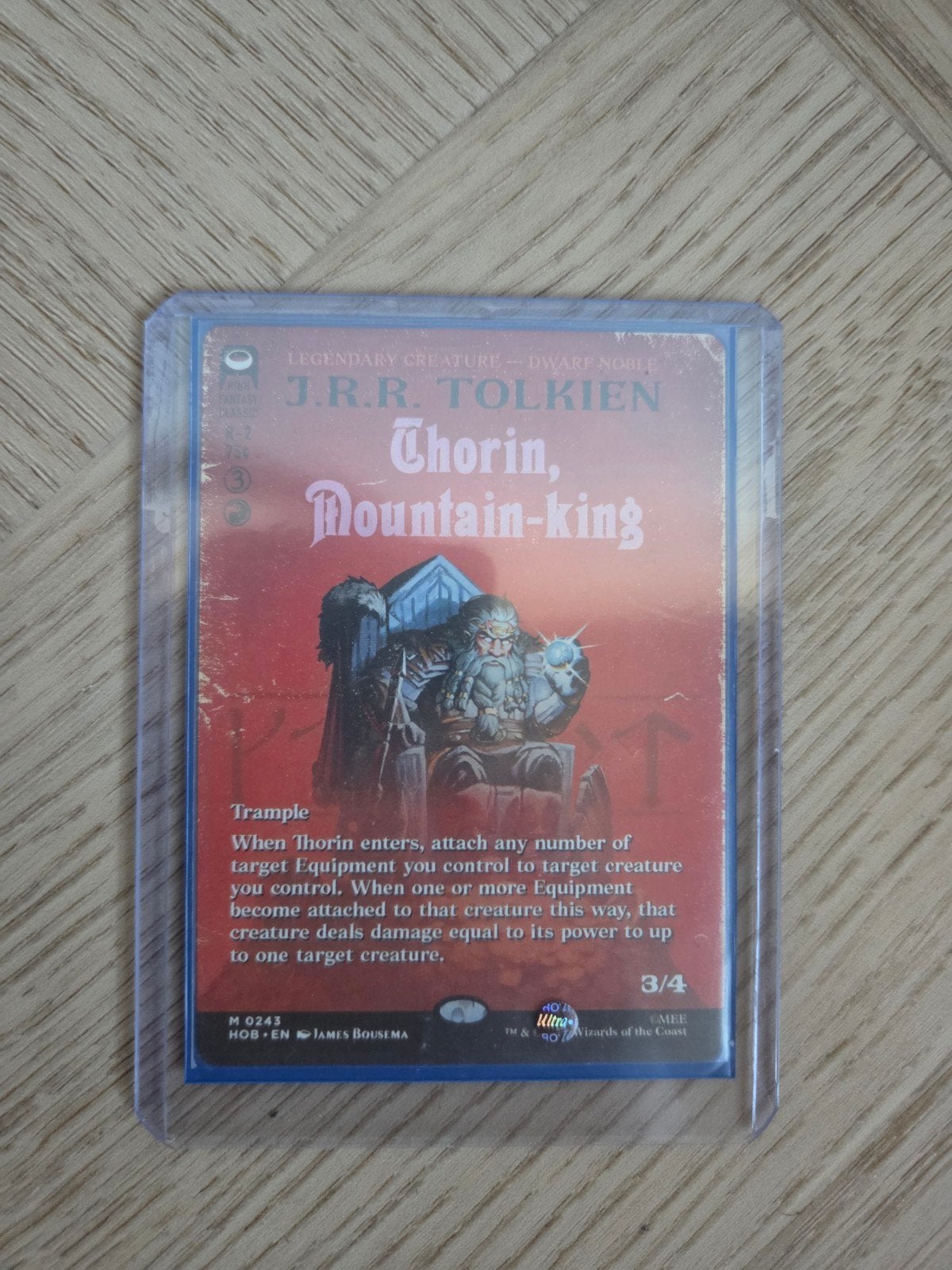 MTG Thorin, Mountain King Full Art Borderless (Non-Foil), Verzenden, Nieuw, Losse kaart