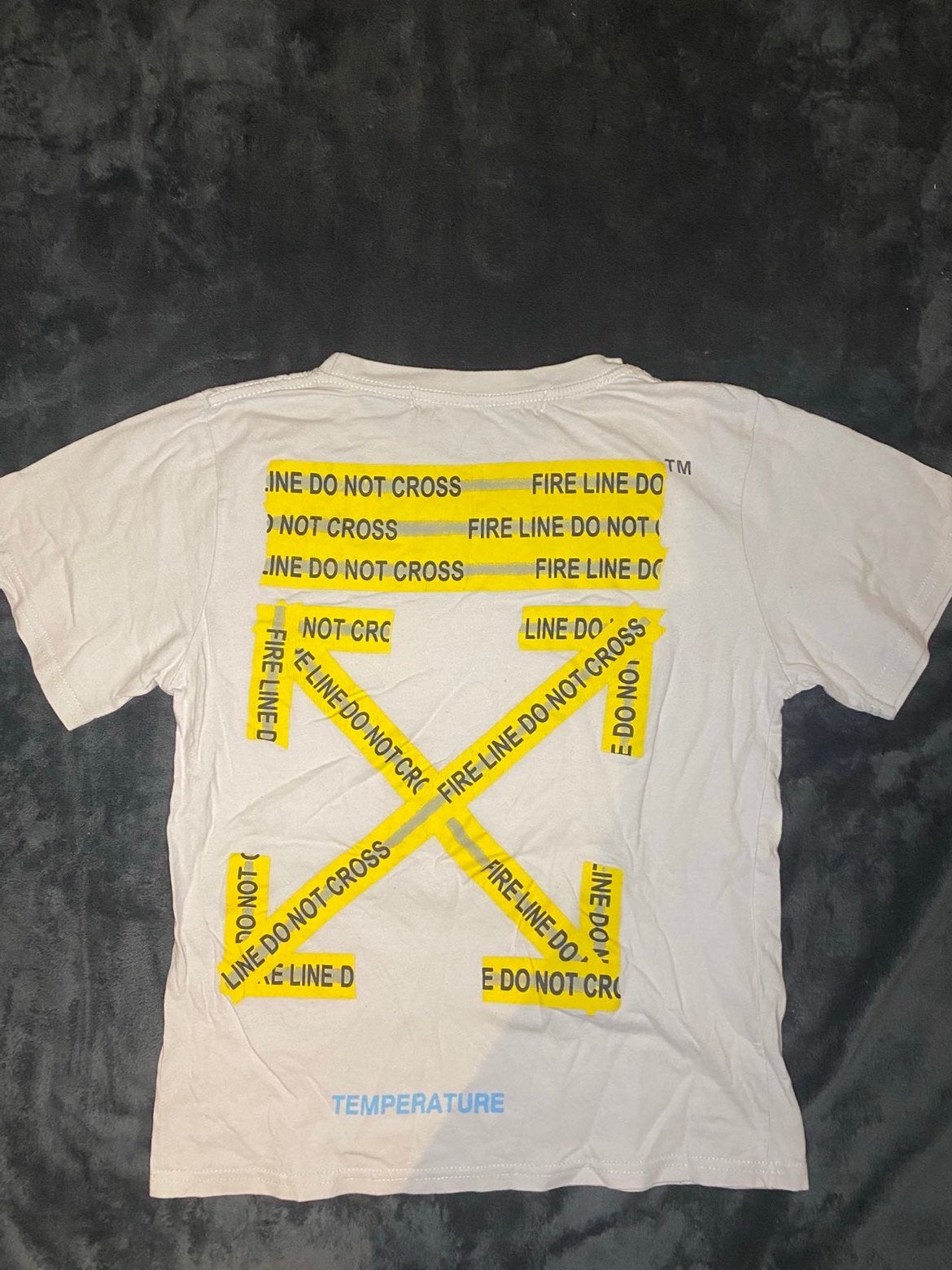 Off-White Yellow Tape Arrow Tee, Ophalen of Verzenden, Zo goed als nieuw, Maat 46 (S) of kleiner, Wit