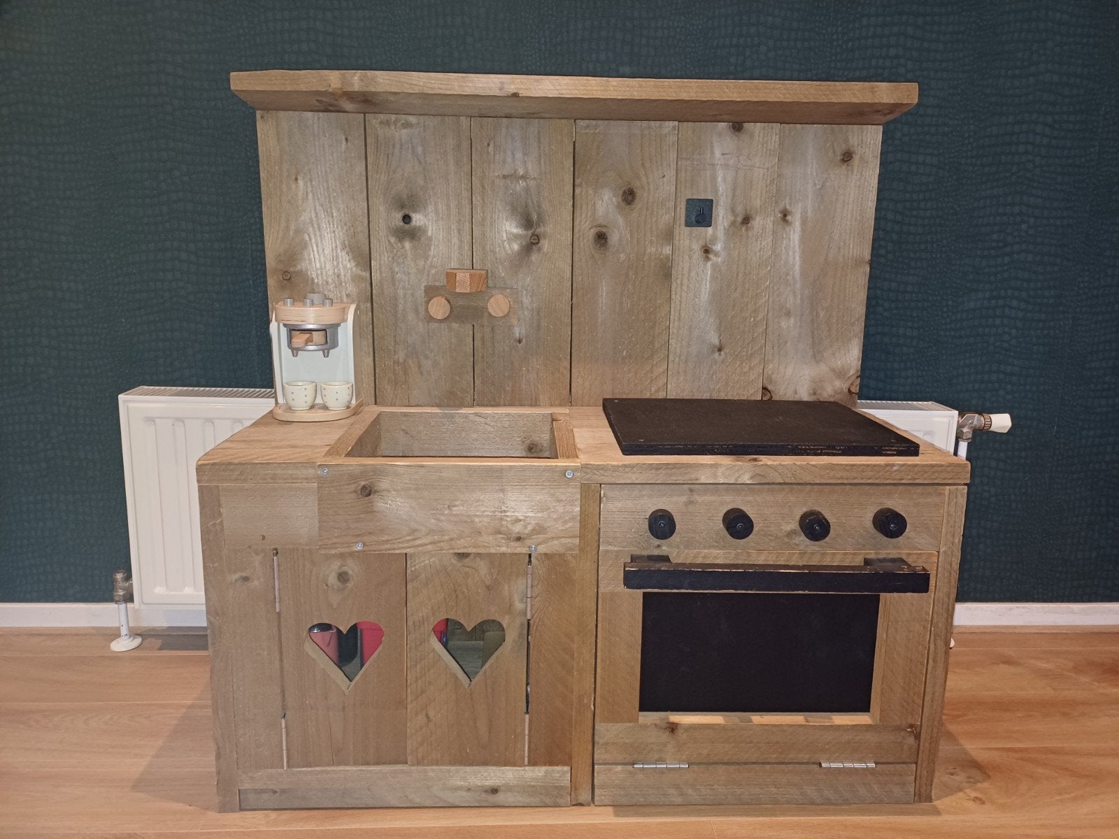 Steigerhouten speelkeuken, Ophalen, Gebruikt