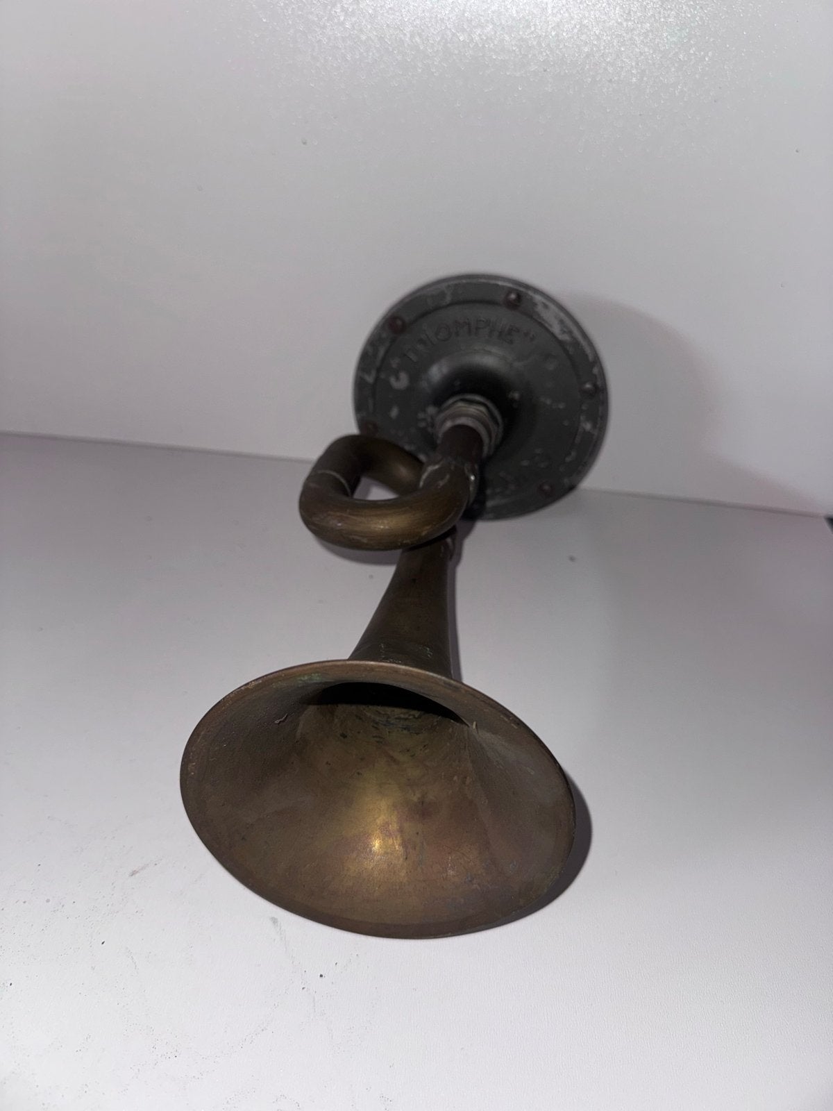 Vintage Gurtner claxon messing hoorn, Motoren, Ophalen of Verzenden