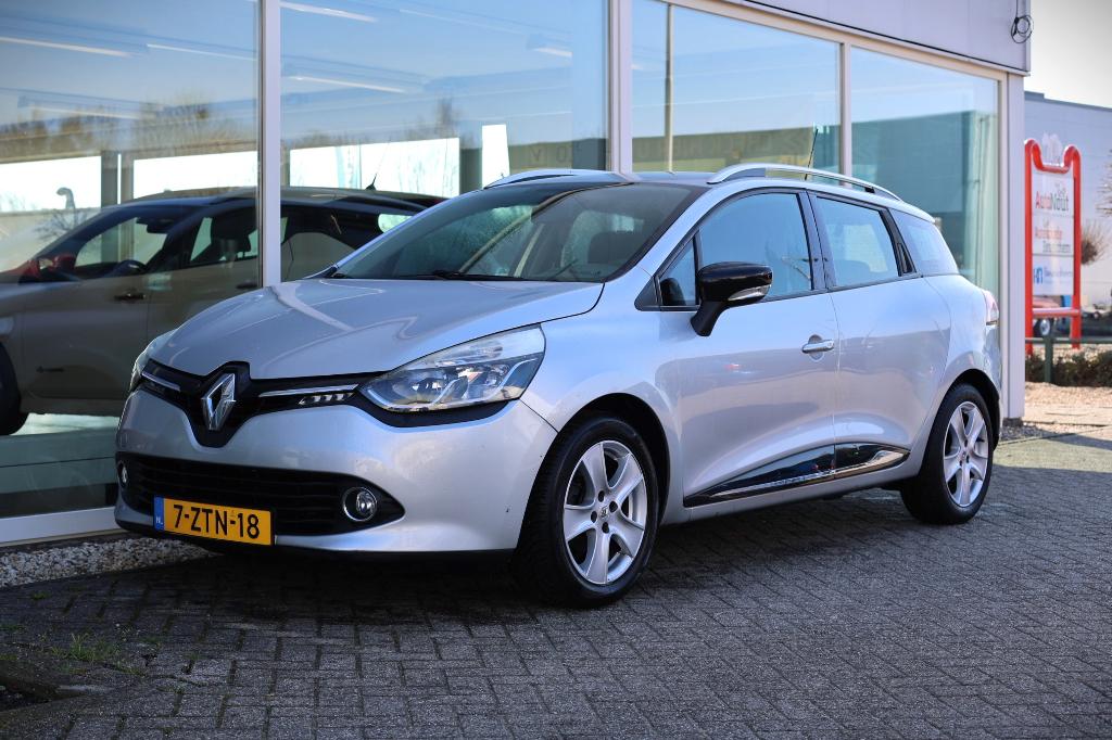 Renault Clio Energy TCe 90pk Expression 2015 Grijs, Auto's, Voorwielaandrijving, Stof, Zwart, Origineel Nederlands