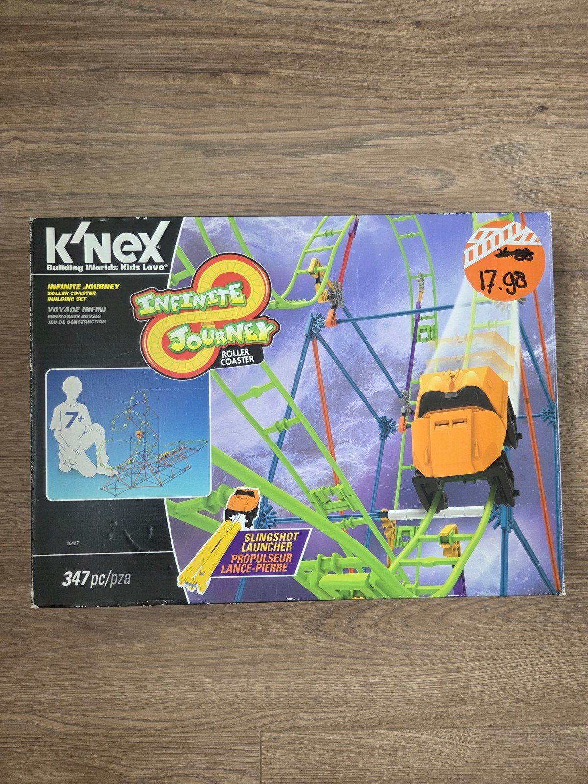 K'nex Infinite Journey Achtbaan met Slingshot, Ophalen of Verzenden, Zo goed als nieuw, K'nex