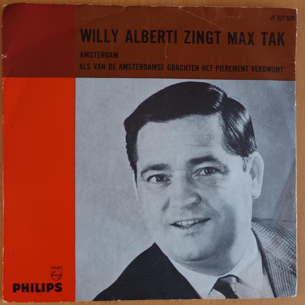 Willy Alberti - Amsterdam  (Philips 327 929), Cd's en Dvd's, Vinyl | Nederlandstalig, 7 inch, Ophalen of Verzenden, Zo goed als nieuw