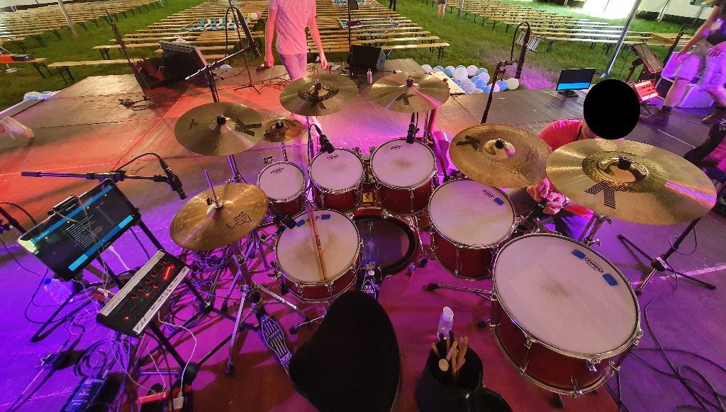 Sonor Force 3000 Made In Germany 7-delig incl. hoezen + kist, Ophalen, Gebruikt, Sonor