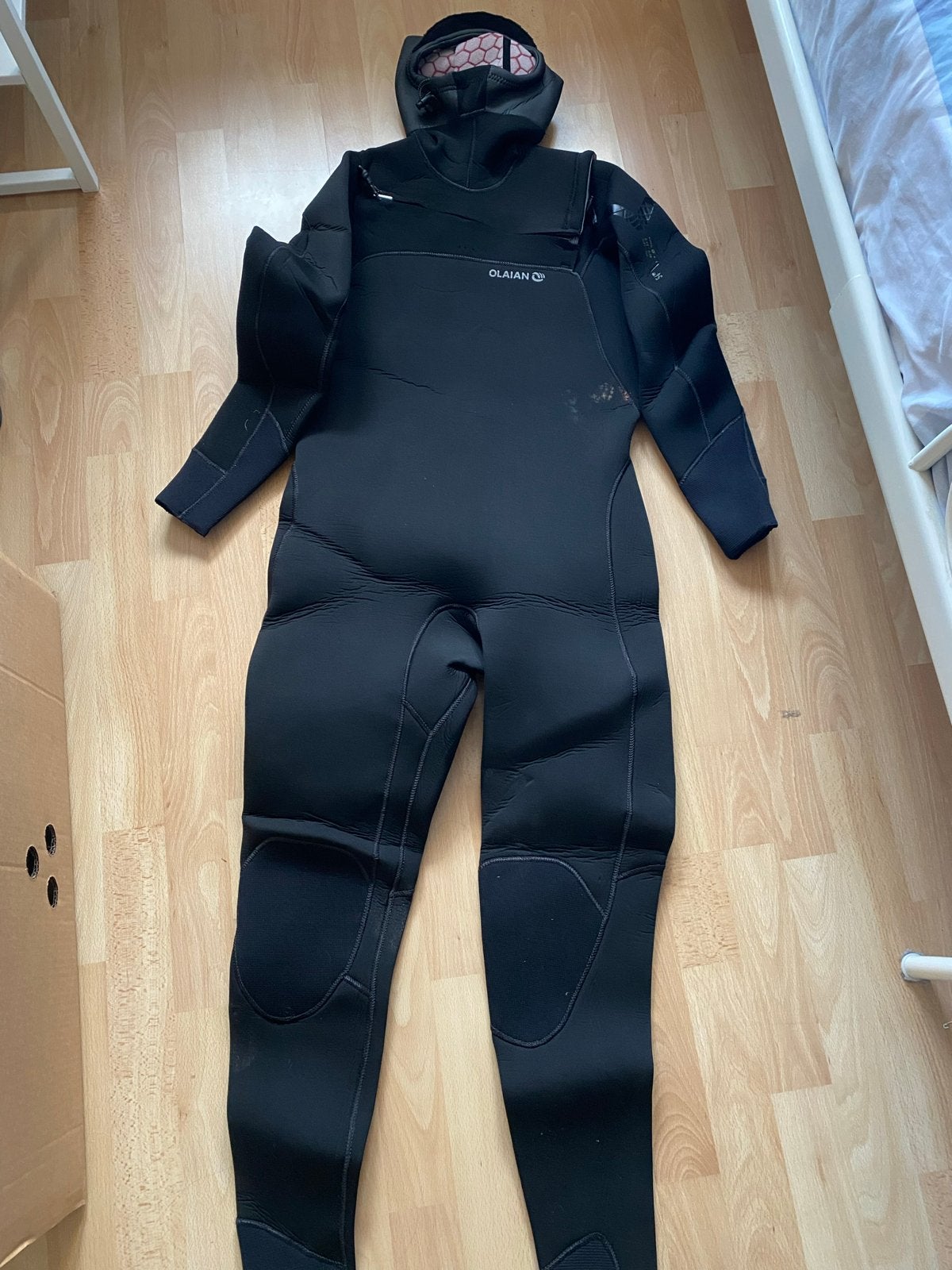 Olaian Wetsuit 5/4mm met capuchon - Zo goed als nieuw, Ophalen, Zo goed als nieuw, Overige typen