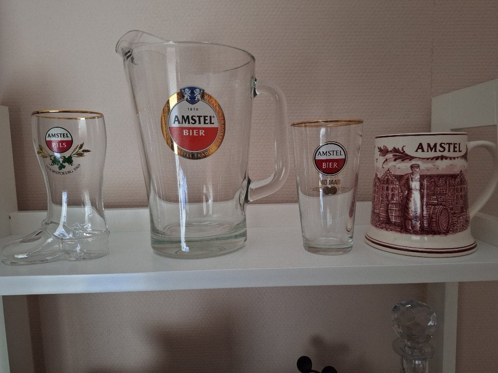 Amstel bier verzameling, Verzamelen, Biermerken, Ophalen of Verzenden, Zo goed als nieuw, Glas of Glazen, Amstel