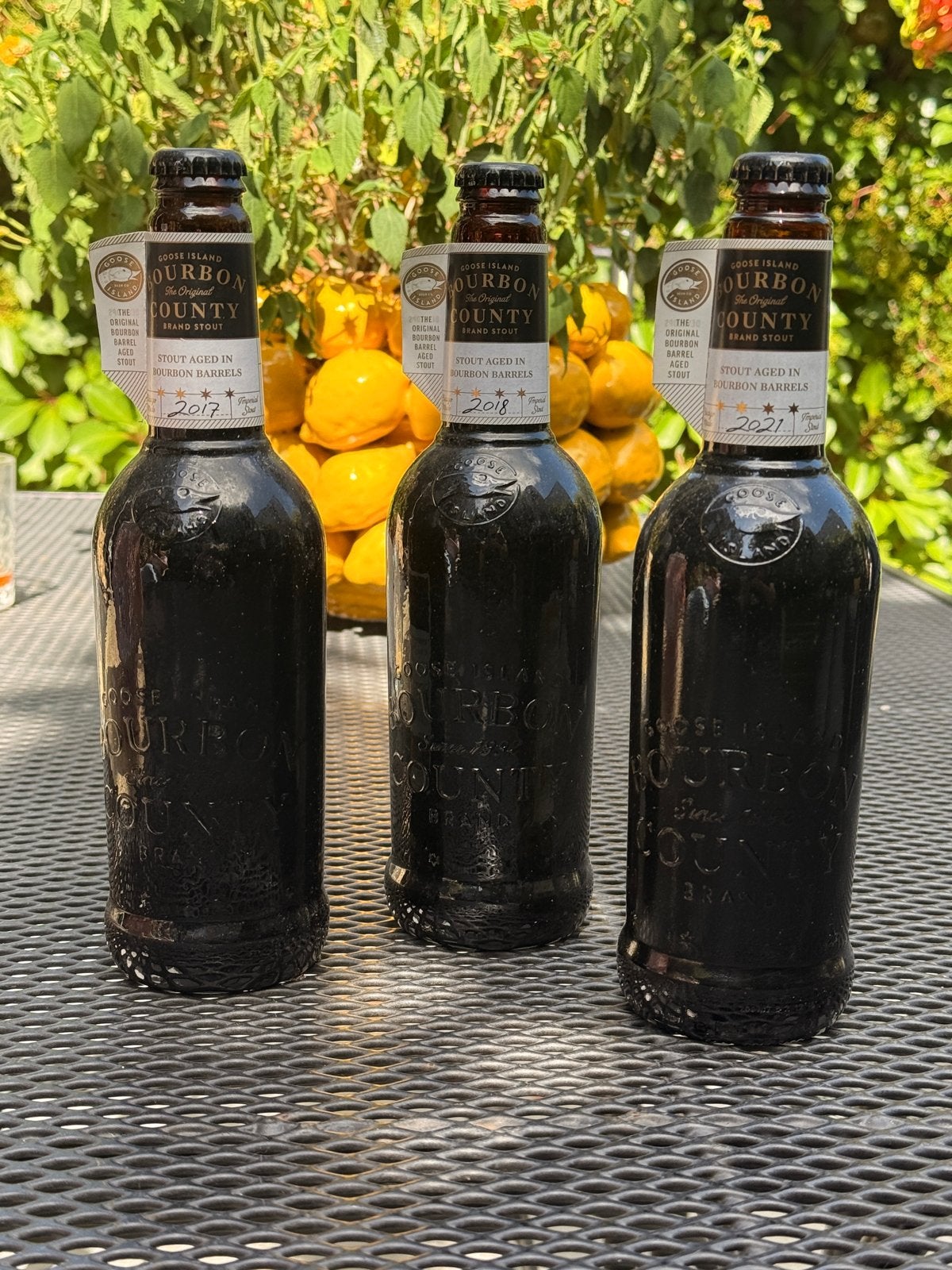 3 stuks Goose Island Bourbon Country 2017, 2018 en 2021, Ophalen of Verzenden