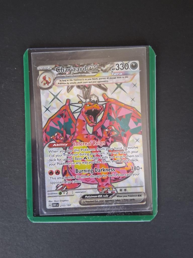 Charizard EX 215/197 (Obsidian Flames) NM, Ophalen of Verzenden, Nieuw, Losse kaart, Foil
