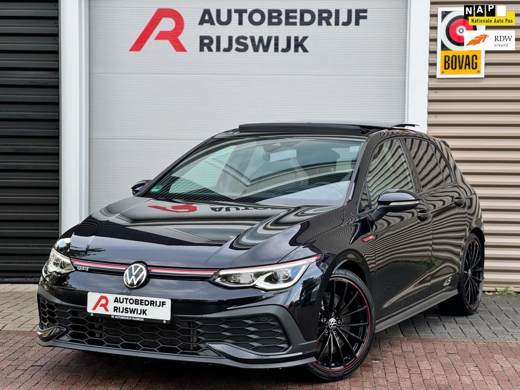 Volkswagen Golf 2.0 TSI Clubsport 45 Akra/Leer/HUD/H&K, Auto's, Gebruikt, 4 cilinders, Zwart, Bedrijf