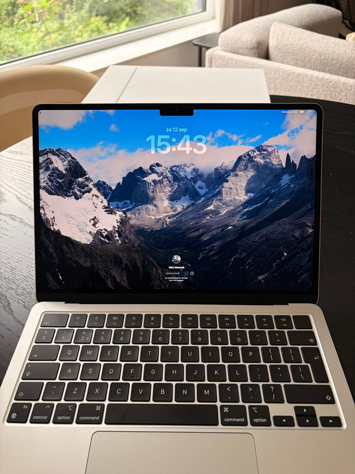 MacBook Air 13” M3 (2024) 8GB RAM / 256GB / 100% batterij, Computers en Software, Ophalen, 256 GB, Qwerty, 8 GB