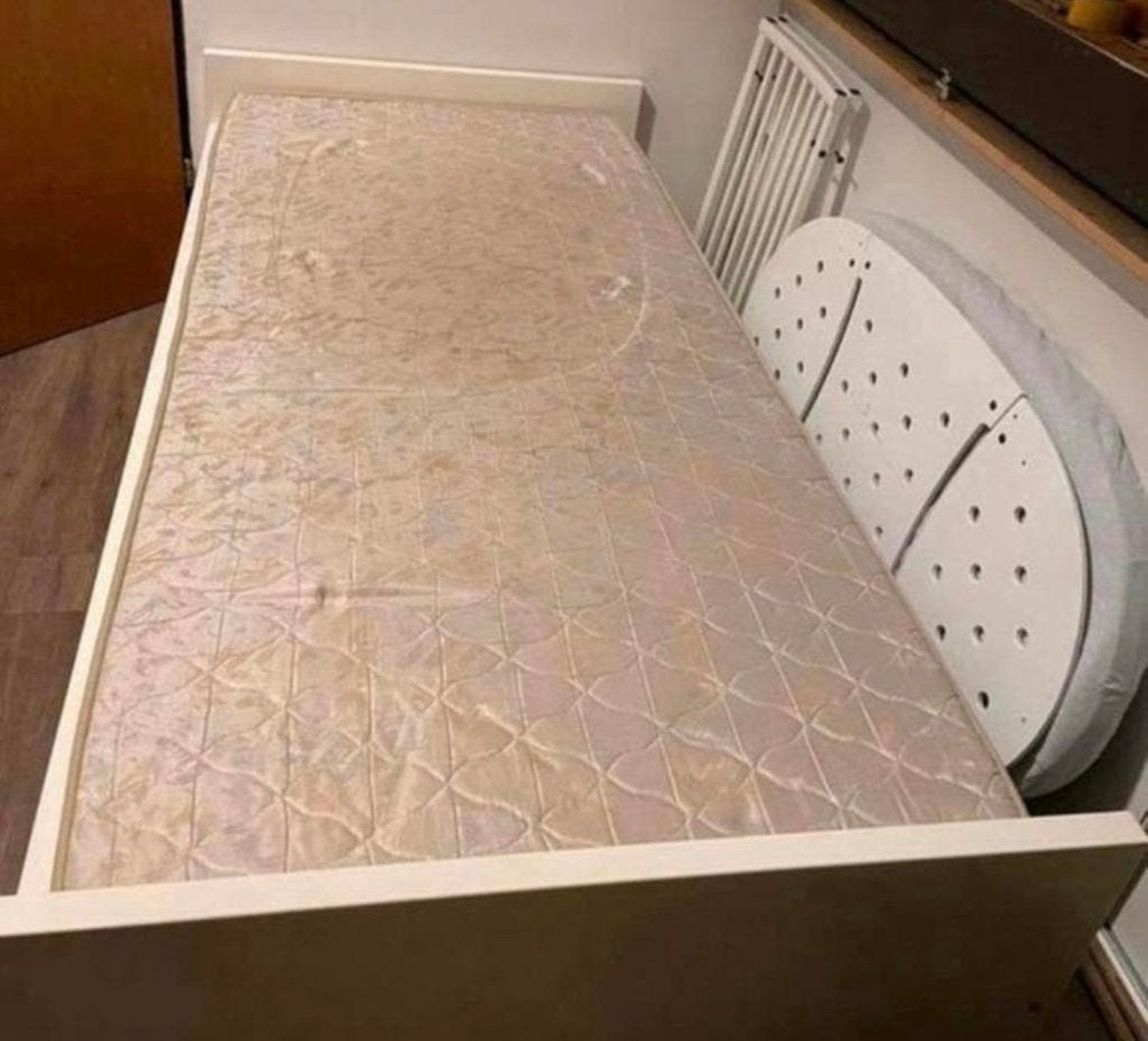 Ikea bed met 3 grote lades, Ophalen, Gebruikt, 90 cm, Eenpersoons