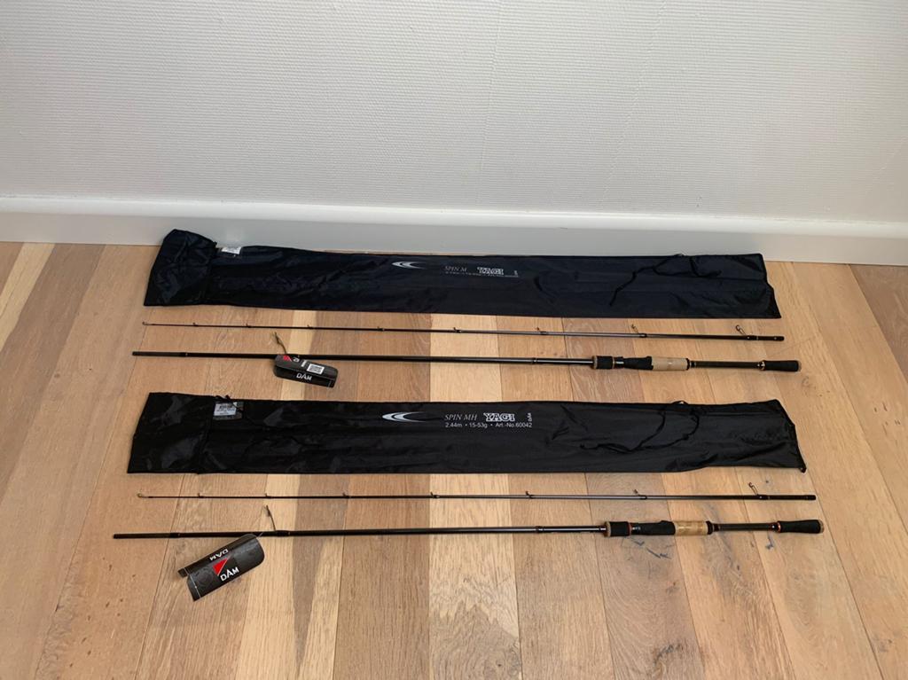 Nieuwe Dam Yagi spinhengels, 2.40m 15-53 gr & 2.70m 12-42 gr, Dam, Werphengel, Nieuw, Ophalen of Verzenden