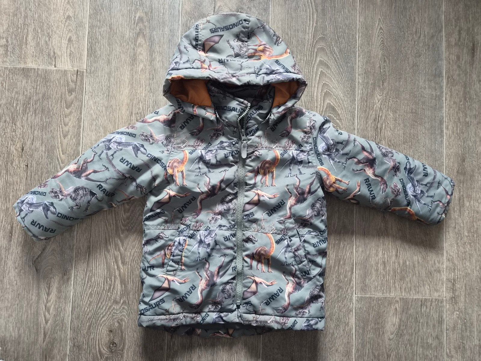 Name it winterjas dino, Kinderen en Baby's, Kinderkleding | Maat 110, Ophalen of Verzenden, Zo goed als nieuw, Jas, Jongen