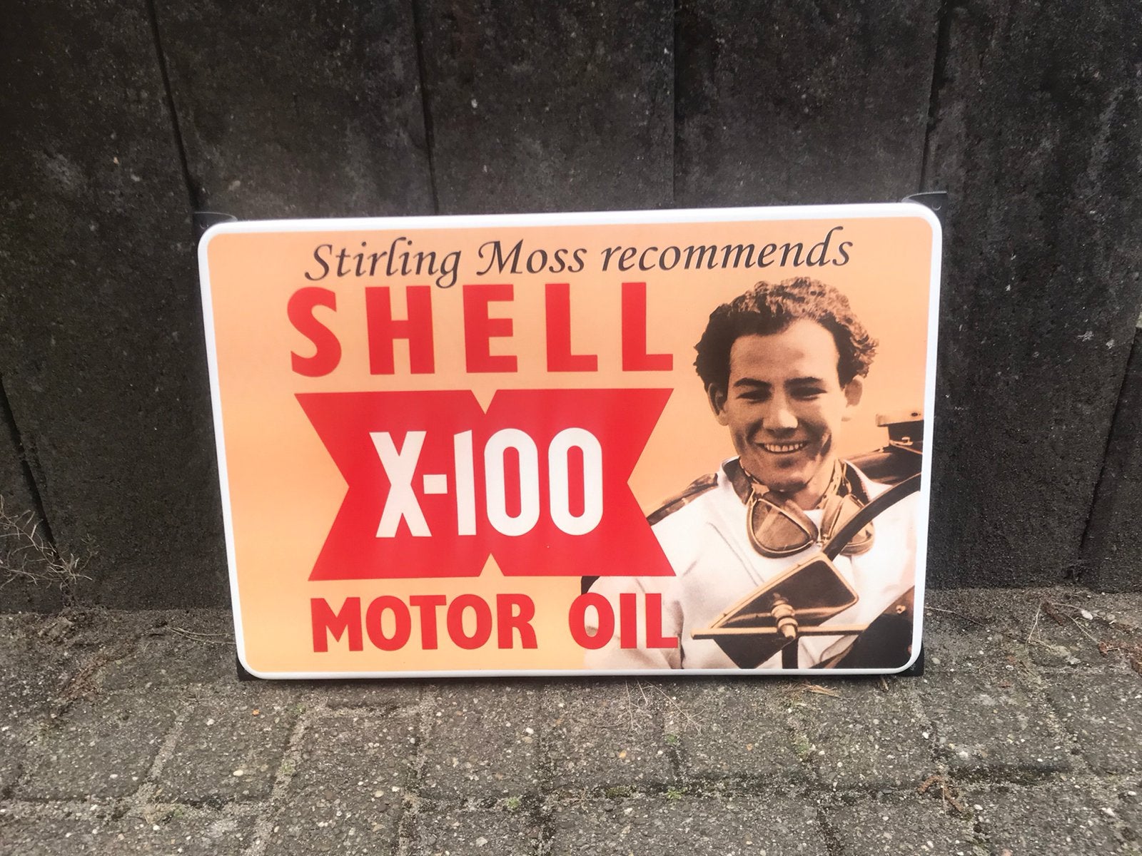 SHELL emaille reclamebord, Ophalen of Verzenden, Zo goed als nieuw, Reclamebord