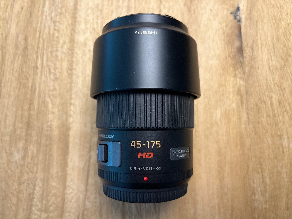 Panasonic Lumix G power zoom 45-175 f4.0 - f5.6, Gebruikt, Micro Four Thirds, Handmatige focus, Panasonic