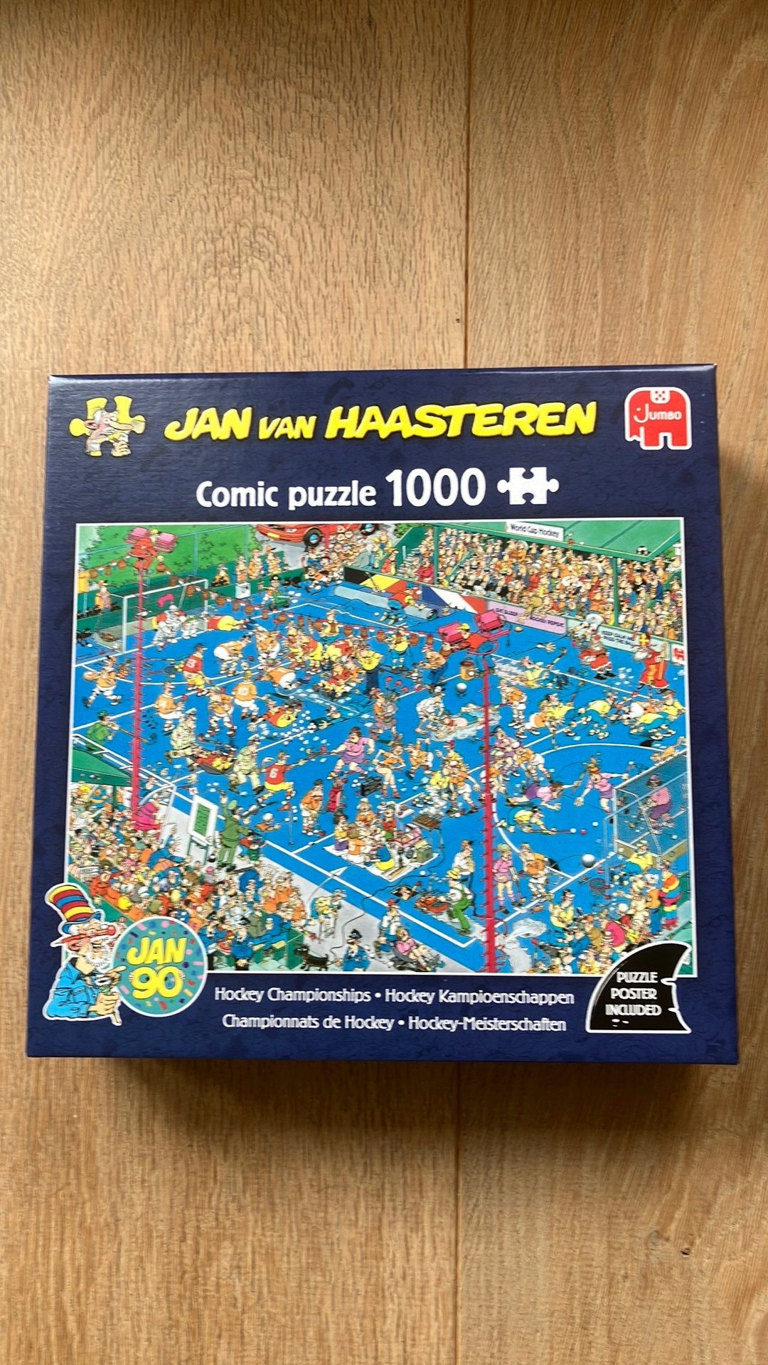 Jan van Haasteren puzzel, ‘Hockey Kampioenschappen’, Ophalen, 500 t/m 1500 stukjes, Zo goed als nieuw