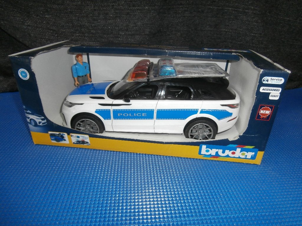 Bruder Politie Range Rover Velar met Licht & Geluid + Agent, Ophalen, Nieuw