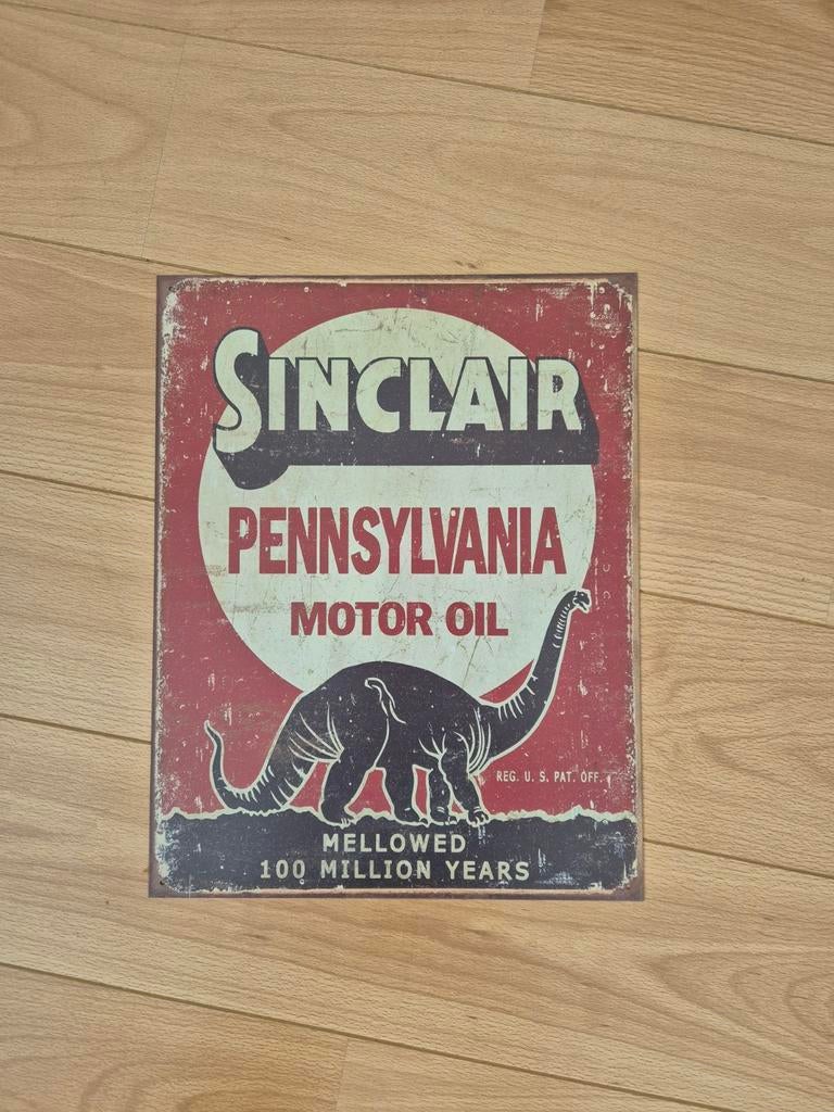 Reclamebord Sinclair, Huis en Inrichting, Woonaccessoires | Wanddecoraties, Verzenden