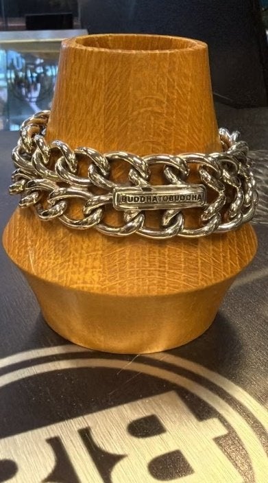 BUDDHA TO BUDDHA ARMBAND TYPE 055 F STEPHAN 22 CM € 549,00, Ophalen of Verzenden, Nieuw, Zilver, Zilver