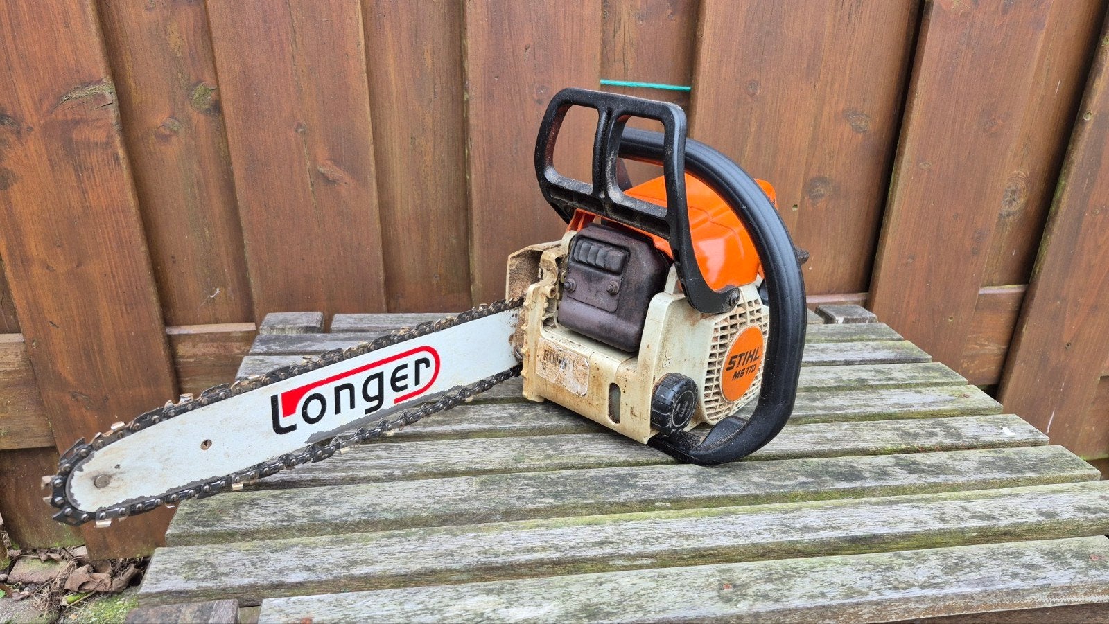 Stihl MS170 Kettingzaag., Ophalen of Verzenden, Gebruikt, Overige soorten, Stihl
