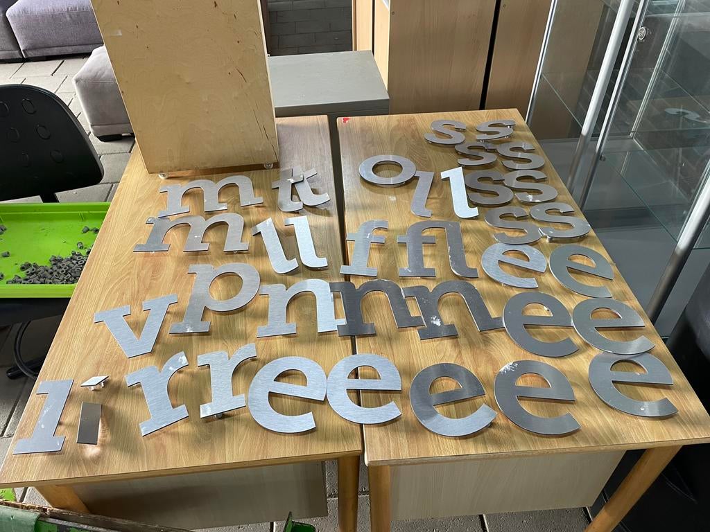 Partij Letters 35 stuks, Ophalen, Gebruikt, Overige typen, X